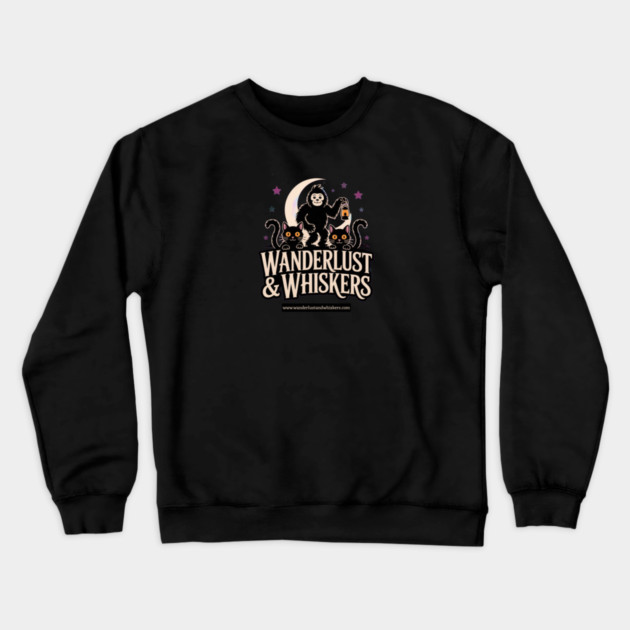 Halloween Wanderlust and Whiskers Crewneck Sweatshirt by Pete the Cat Guy