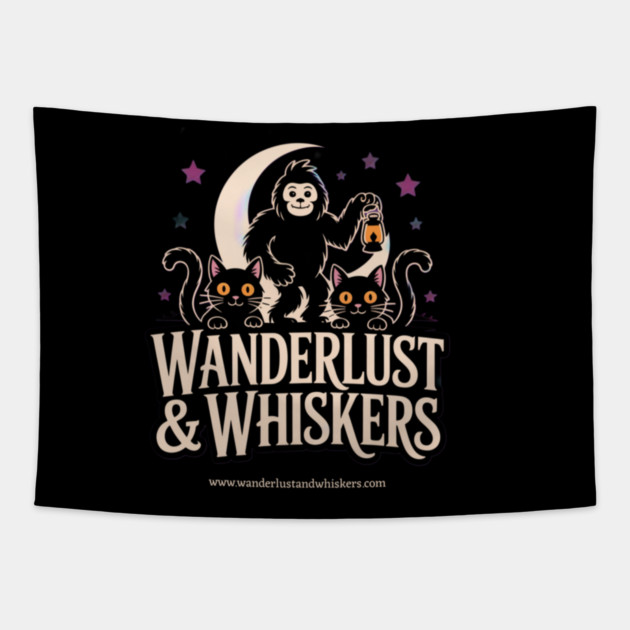 Halloween Wanderlust and Whiskers Tapestry by Pete the Cat Guy