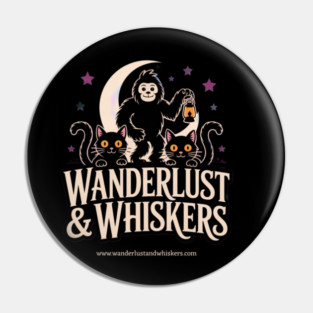 Halloween Wanderlust and Whiskers Pin