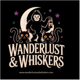 Halloween Wanderlust and Whiskers Posters and Art
