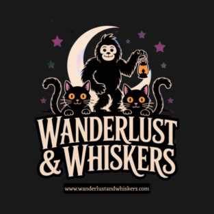 Halloween Wanderlust and Whiskers T-Shirt