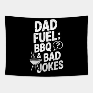 Dad Fuel: BBQ and Bad Jokes Tapestry