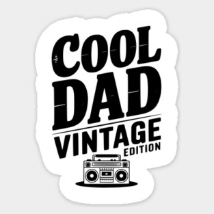 Cool Dad Vintage Edition Sticker