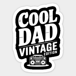 Cool Dad Vintage Edition Sticker