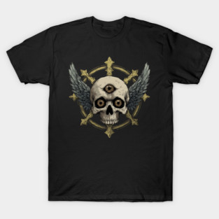 Mystic Skull with Wings T-Shirt