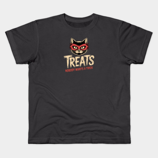 Halloween Treats Kids T-Shirt by Pete the Cat Guy