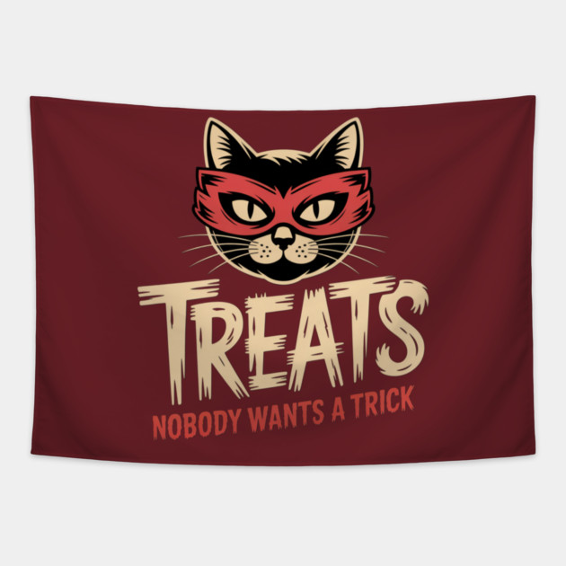 Halloween Treats Tapestry by Pete the Cat Guy