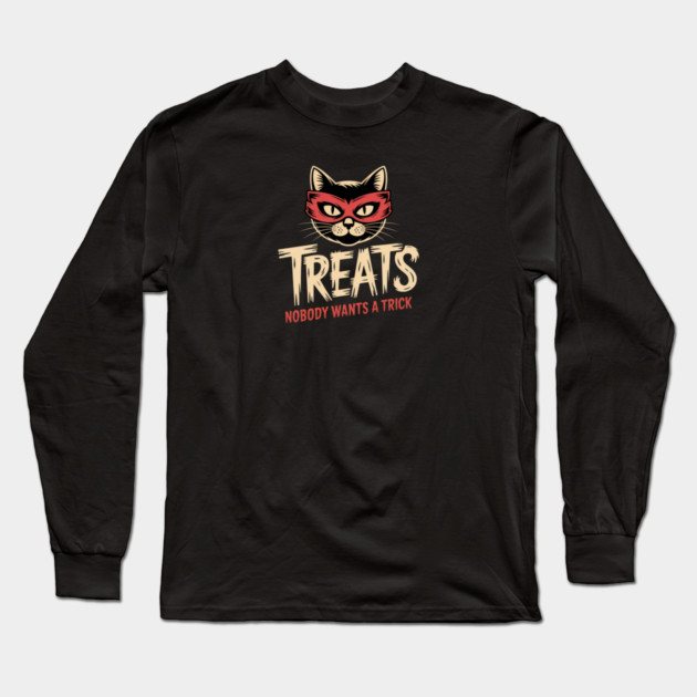 Halloween Treats Long Sleeve T-Shirt by Pete the Cat Guy