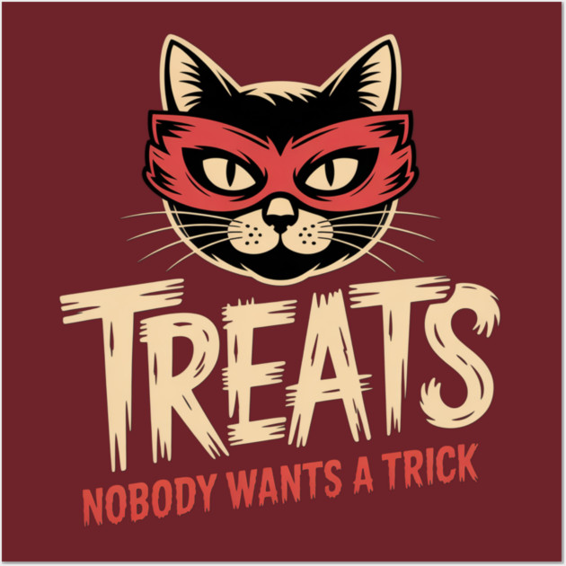 Halloween Treats Wall Art by Pete the Cat Guy