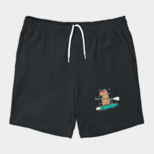 Guinea Pig Surfing Caviidae Guinea Pig Shorts