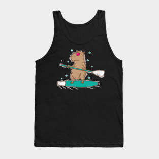 Guinea Pig Surfing Caviidae Guinea Pig Tank Top