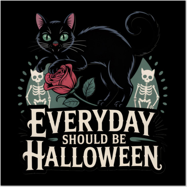 Everyday Should Be Halloween Wall Art by Pete the Cat Guy