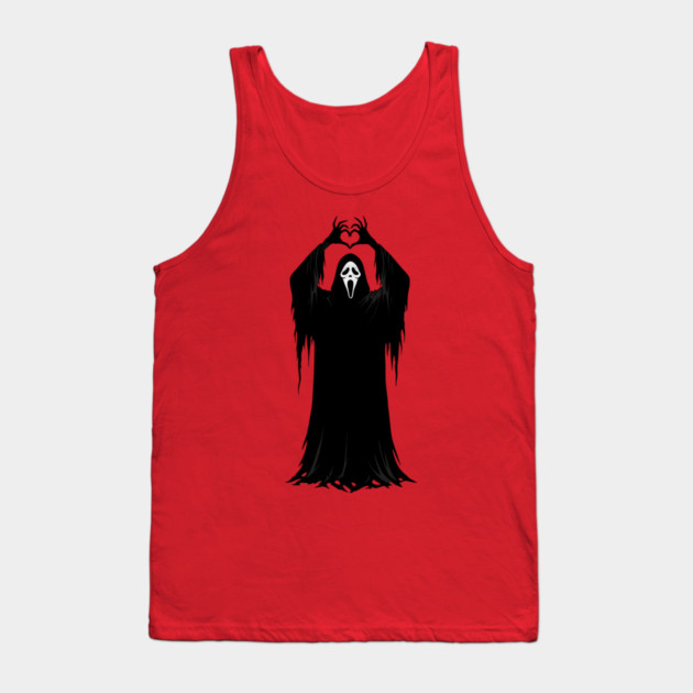Halloween Heart Hands Scary Ghost Tank Top by The WYLD Tribe