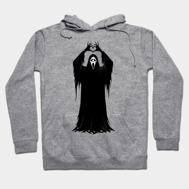 Halloween Heart Hands Scary Ghost Hoodie by The WYLD Tribe