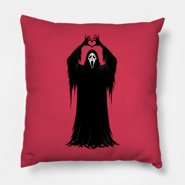 Halloween Heart Hands Scary Ghost Pillow by The WYLD Tribe