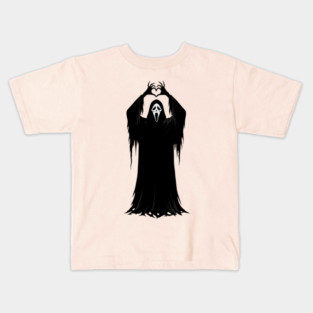 Halloween Heart Hands Scary Ghost Kids T-Shirt