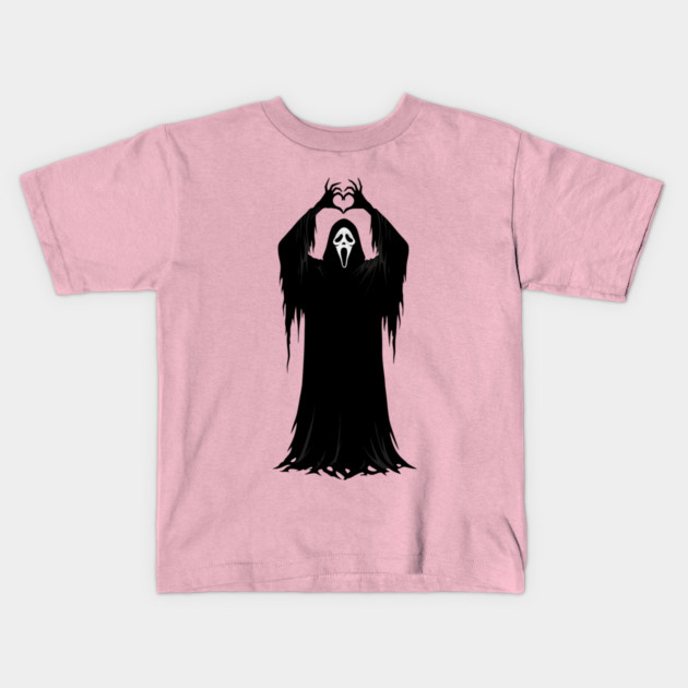 Halloween Heart Hands Scary Ghost Kids T-Shirt by The WYLD Tribe