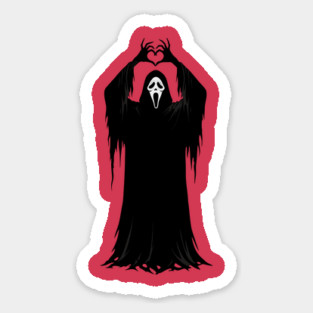 Halloween Heart Hands Scary Ghost Magnet