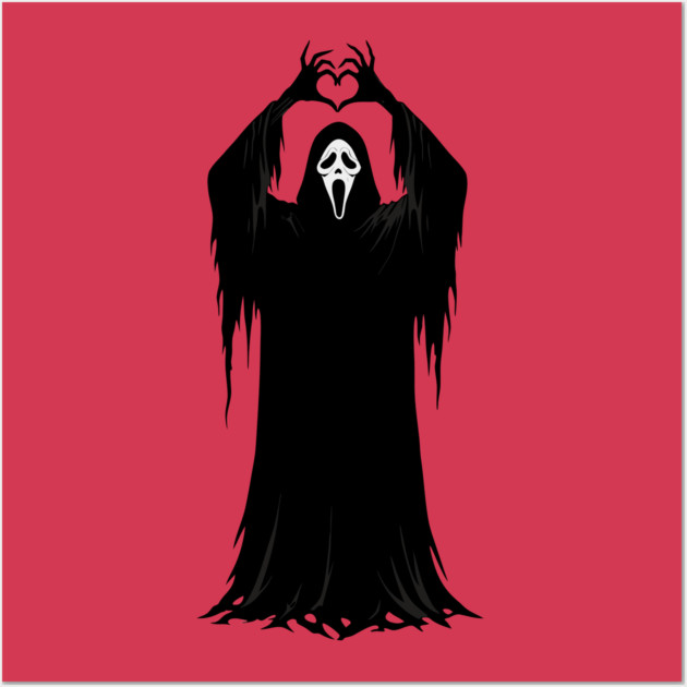 Halloween Heart Hands Scary Ghost Wall Art by The WYLD Tribe