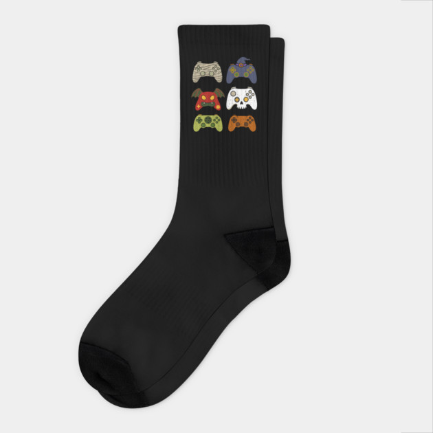 Gaming Controllers Halloween Socks by The WYLD Tribe