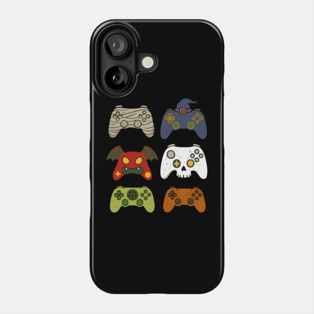 Gaming Controllers Halloween Phone Case by The WYLD Tribe