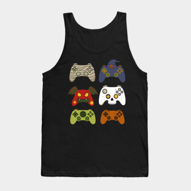 Gaming Controllers Halloween Tank Top by The WYLD Tribe