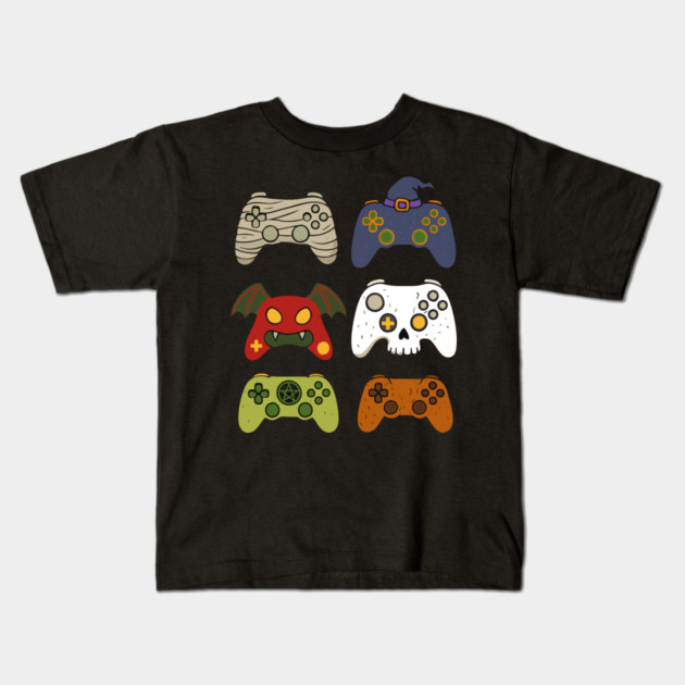 Gaming Controllers Halloween Kids T-Shirt by The WYLD Tribe