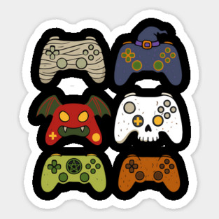 Gaming Controllers Halloween Sticker