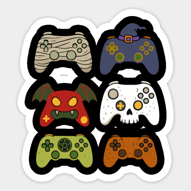 Gaming Controllers Halloween Magnet by The WYLD Tribe