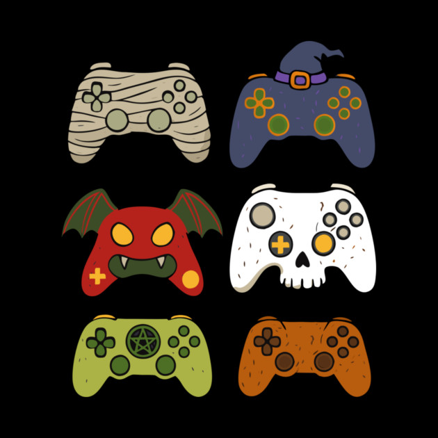 Gaming Controllers Halloween by The WYLD Tribe