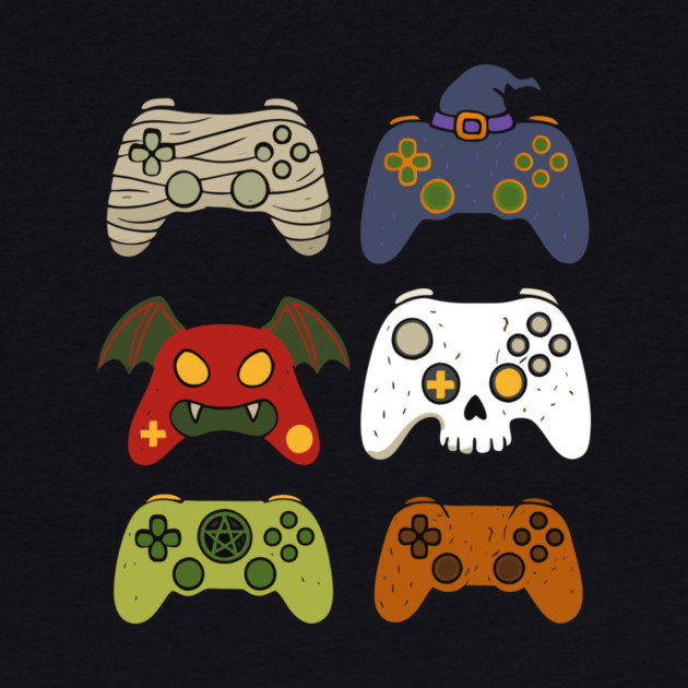 Gaming Controllers Halloween by The WYLD Tribe