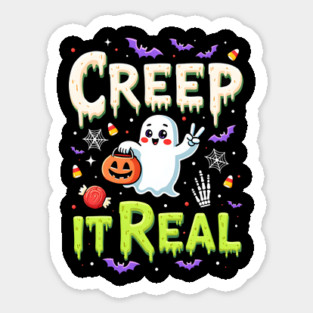 Creep It Real Funny Halloween Ghost Magnet