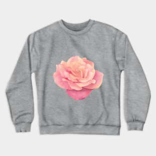 Watercolor rose Crewneck Sweatshirt
