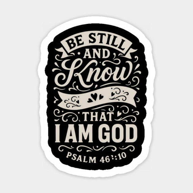 Be still and know that I am God. Magnet by Eric's Store 10