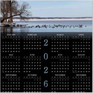Jetty of Geese • 2026 Year-at-a-glance Calendar Posters and Art