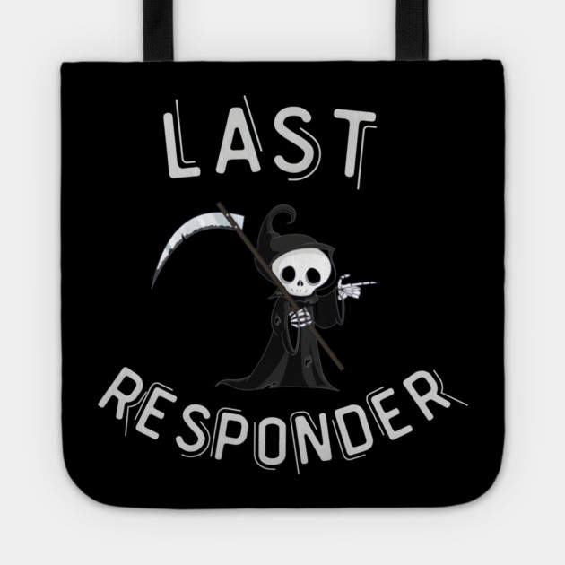 Sarcastic Skeleton – Spooky Dark Humor Graphic Tote by MakerMind8.2