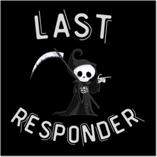 Sarcastic Skeleton – Spooky Dark Humor Graphic Posters and Art