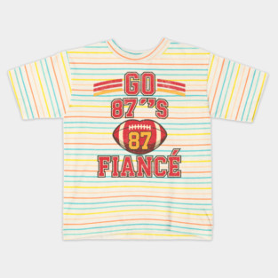 Go-Taylor’s-Fiancé-87-Game-Day-Football Kids T-Shirt