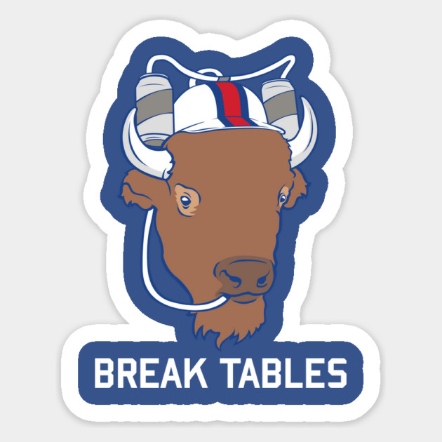 Break Tables Sticker by stayfrostybro