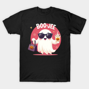 Boo Jee Fancy Ghost Bag And Eyeglass T-Shirt