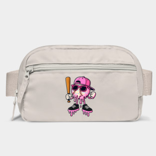 Baseball-Drip–Pink-Ice-Cream-Baseball Bag