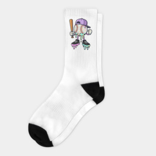 Baseball-Drip-Icecream Socks