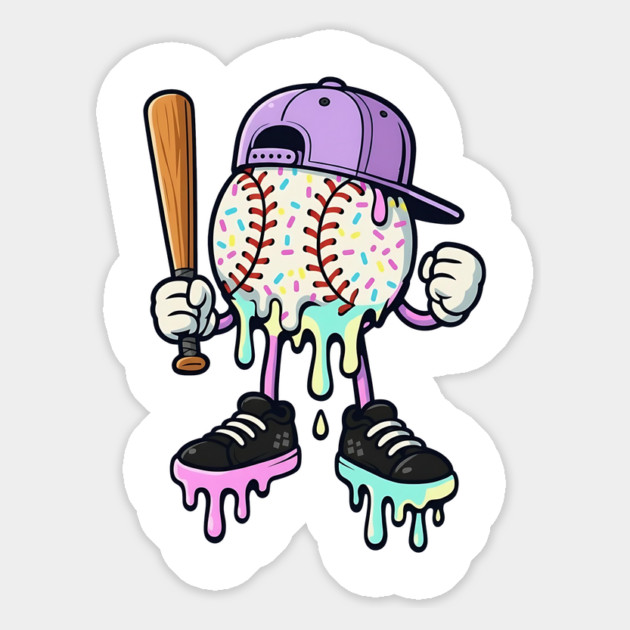 Baseball-Drip-Icecream Magnet by ArtistTee ⭐⭐⭐⭐⭐