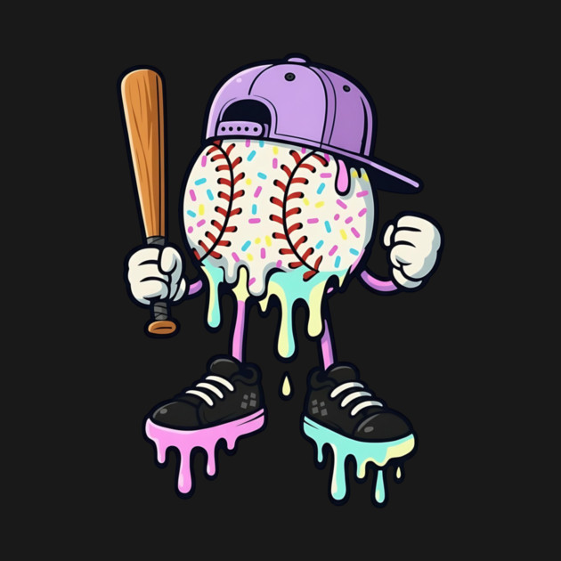 Baseball-Drip-Icecream by ArtistTee ⭐⭐⭐⭐⭐