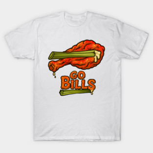 Buffalo Bills Chicken Wings T-Shirt – Bills Mafia Football Fan Tee T-Shirt