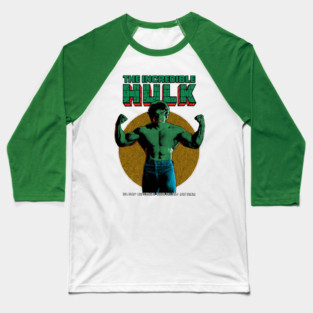 Incredible Hulk, Bruce Banner, Lou Ferrigno Baseball T-Shirt