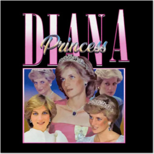 Diana, Princess Of Wales Bootleg Vintage Posters and Art