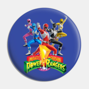 Power Rangers Action Pose Retro Pin