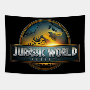 Jurassic Park World Rebirth Retro Tapestry