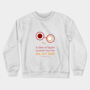 A Glint Or Squint - Red Crewneck Sweatshirt